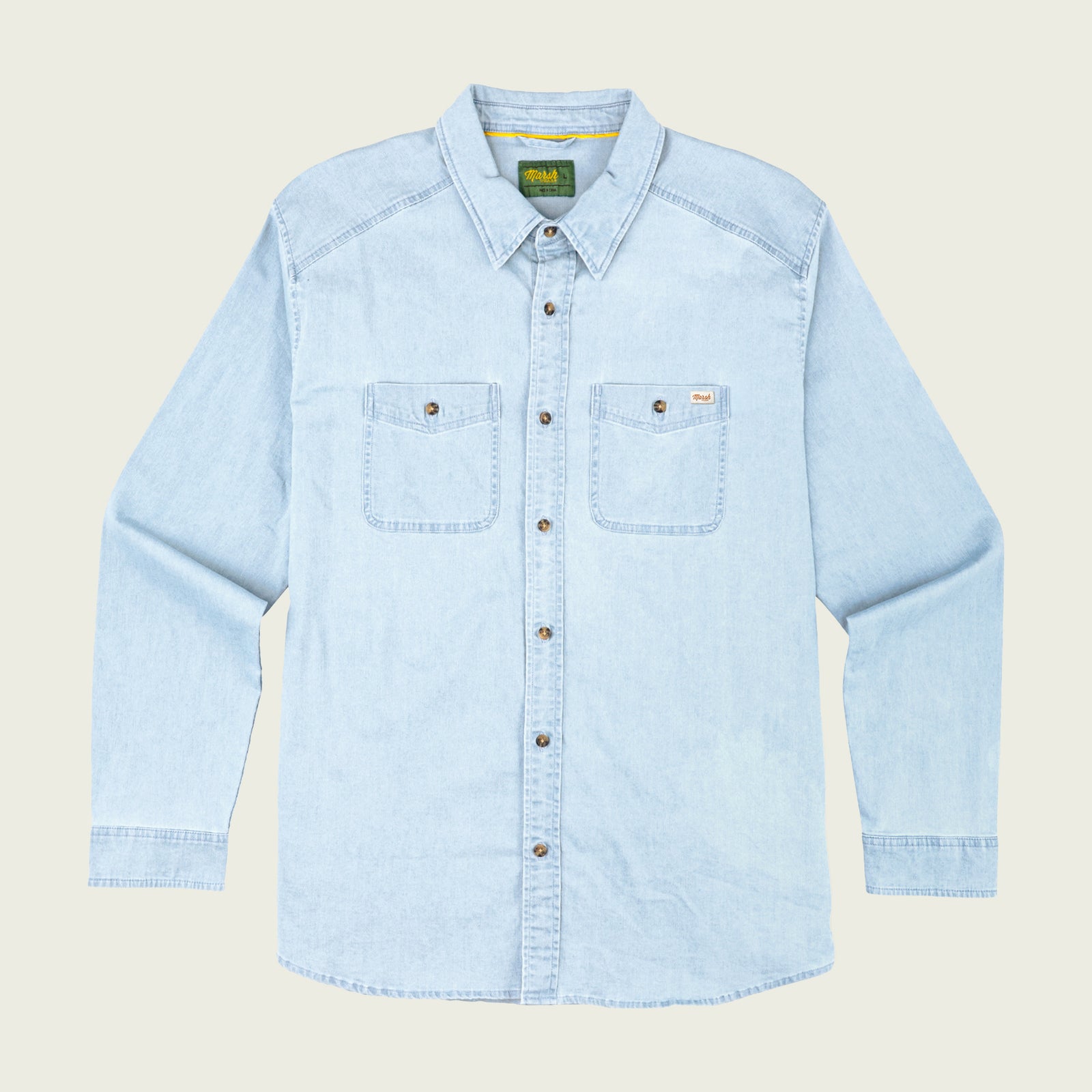 white christmas dresses Marsh Wear Delray Denim Shirt Light Denim
